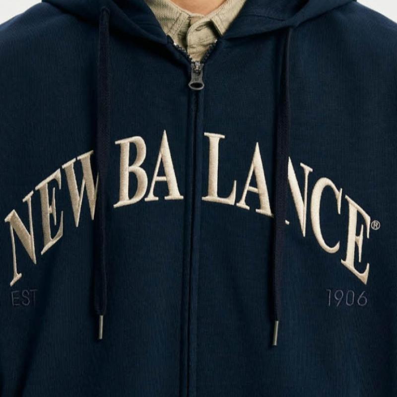 New Balance Hooded Zip Up Rqk Nbmde11113 59 Uni Heritage Hoodie Zip Up  S