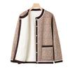 Middle-aged Women's Clothing Grandma Versatile Top Mother Short Coat Spring and Autumn New Casual Large Size
