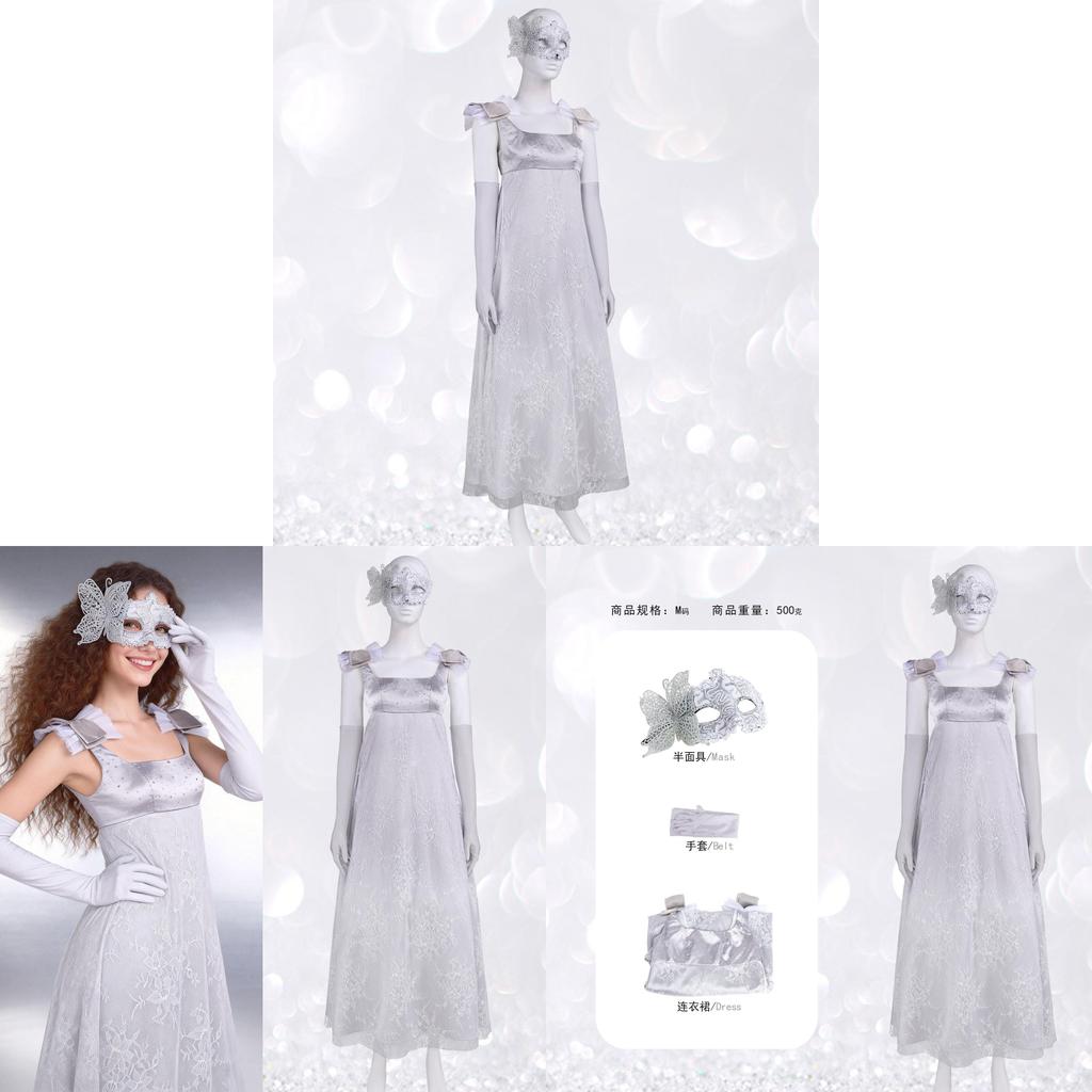 Medieval Regency Tea Party Dress Cosplay Long Gown For Stage Performance And Anime Role Play