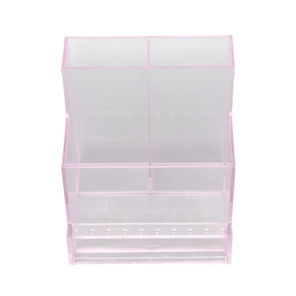 Nail Drill Machine Storage Box Acrylic Manicure Tool Storage Box Nail Art Storage Rack Pink