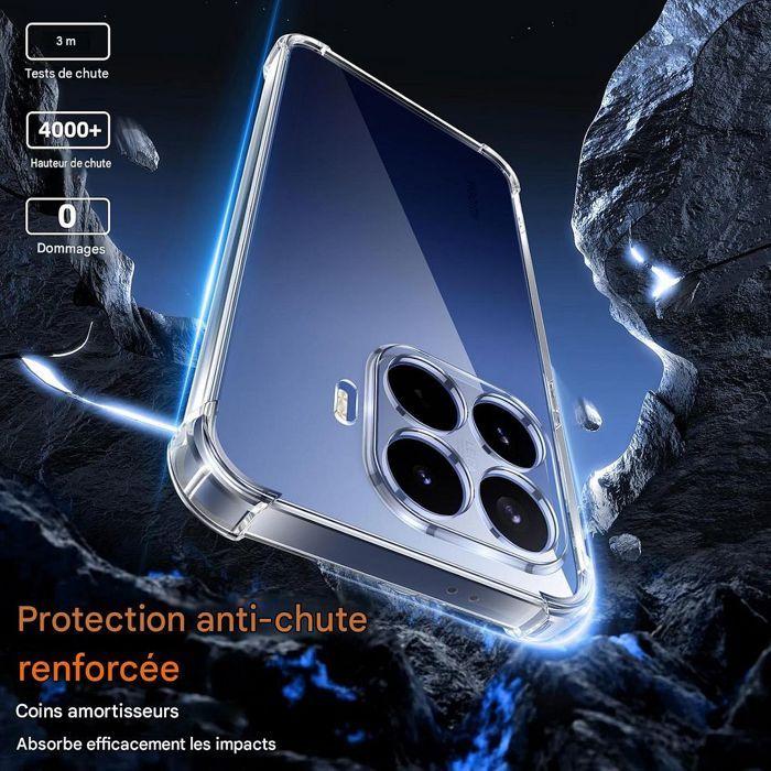 Coque pour Xiaomi 17T Pro, Protection Silicone Antichoc Slim Coins Renforcés Transparent