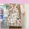Korean Style High School Girls' Backpack Large Capacity College Cartoon Cute Nylon Bag