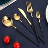 5Pcs Cutlery Set Stainless Steel Tableware Knife Fork Spoon Dinnerware Set Kitchen Flatware Silverware