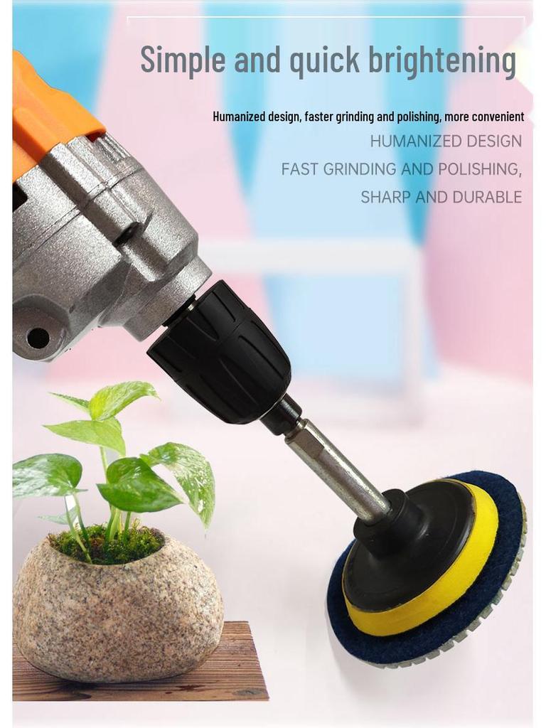 Diamond Head Polishing Pad for Drills: Marble, Quartz, and Stone Grinding