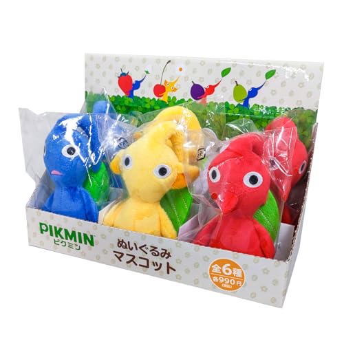Sanei Boeki Pikmin Stuffed Mascot Assorted BOX W5.5 X D10 X H13cm