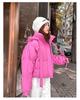Women’s Short Hooded Windproof Thicken Warm Winter Jacket With Raglan Sleeves