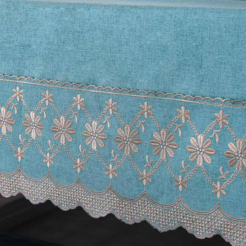 Modern Minimalist Nordic Style Dust Cover Fabric Upright Piano Cover Cloths Half Covered Piano Key Protective Cloth Home Decorat Bench with Skirt Edge