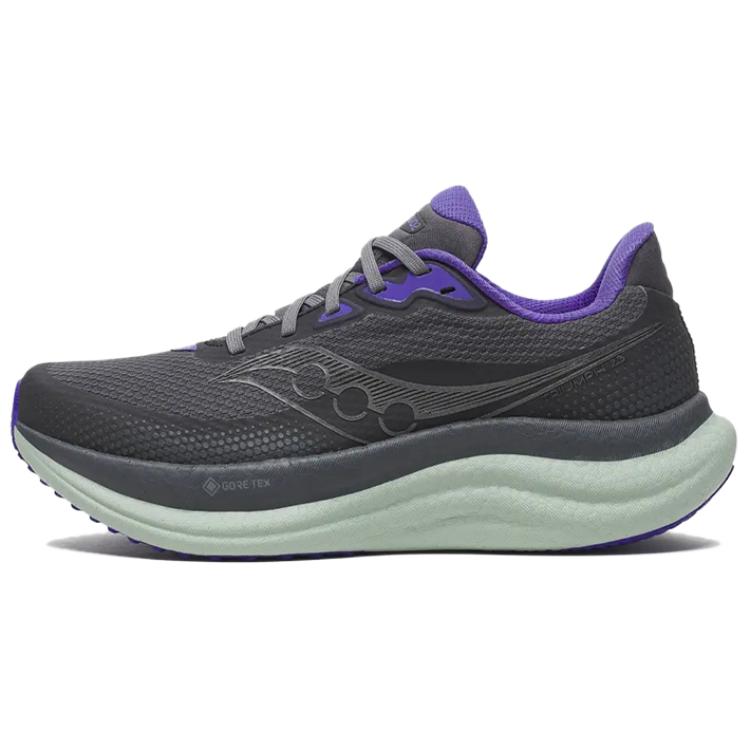 

Saucony Triumph 23 Gtx Comfortable Stylish Cushioning Durable Breathable Low-Top Running Shoes Women sneaker Gray S11025-01 38.5