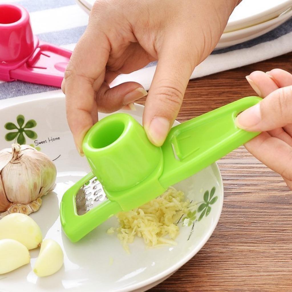 5pcs Multi-Functional Garlic Press, Ginger Grinder, Grater, Slicer, Cutter - Premium Kitchen Cooking Tool Utensils with Easy Planer