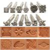 Metal Piele Lucru Șa Fabricare Unelte Sculptură Piele Artizanat Ștanțe Kit Piele Ștanțare Solid DIY Imprimare Artizanat Accesorii