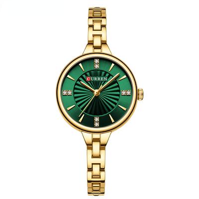 Women's Waterproof Steel Wristwatch with Quartz Movement