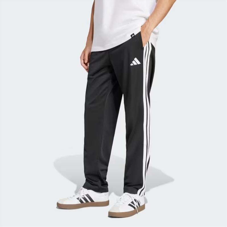 Adidas Essentials Logo Stripe Comfortable Casual Knit Sports Pants Men Pants Black White JD1861