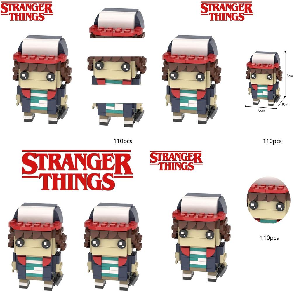 Stranger Things Dustin Block Figure Building Kit For Kids High Quality Non-toxic Materials Endless Imagination!