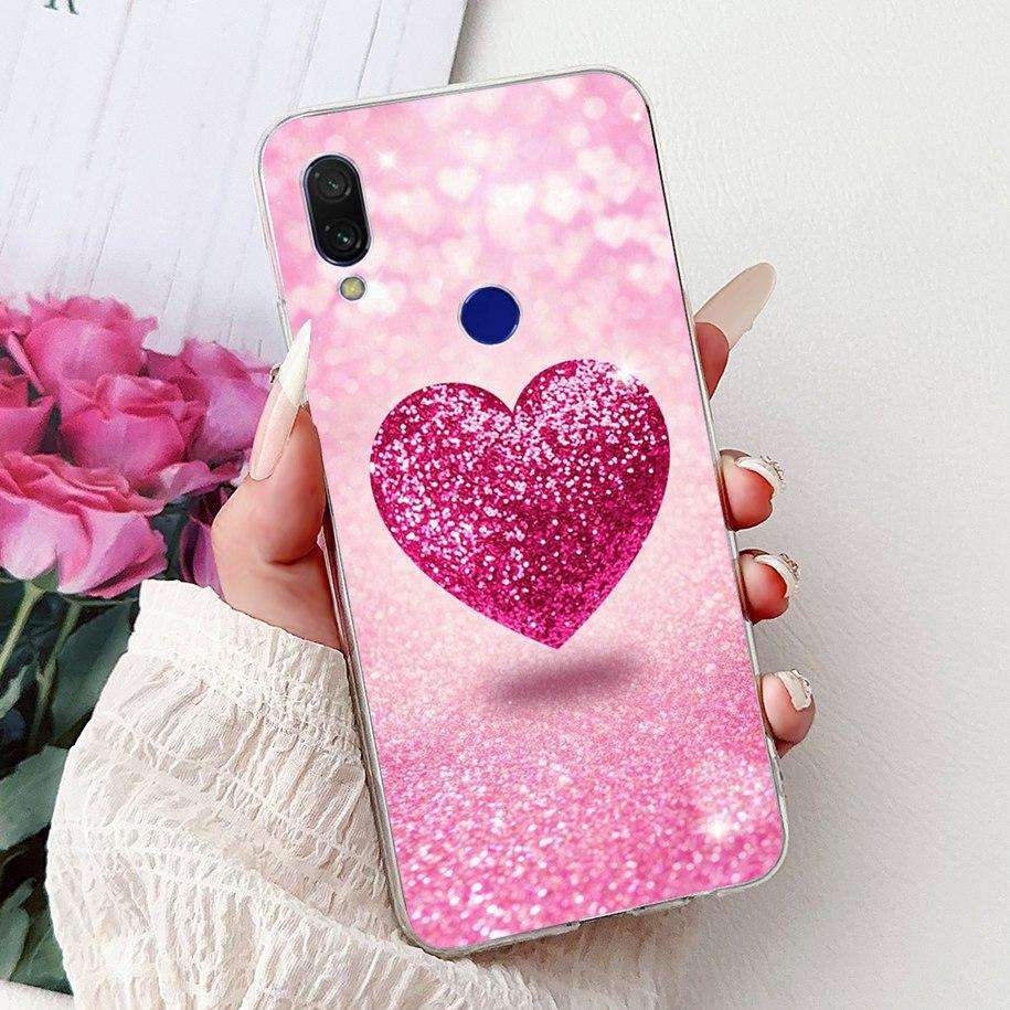 For Cover Xiaomi Redmi 7 7A Case Luxury Painted Soft Clear Silicone TPU Shockproof Cover For Xiaomi Redmi Note 7 Pro Note7 Coque