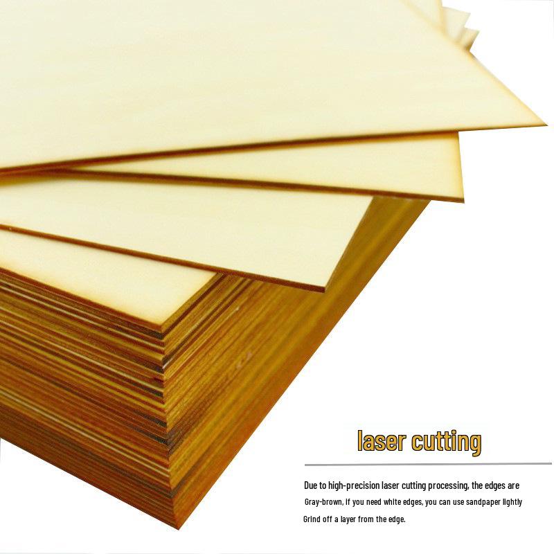 

Thin Basswood Plywood Sheets for DIY Cabin Models - 3mm and 1.5mm Thickness 100x100x1.5mm (2 pieces)