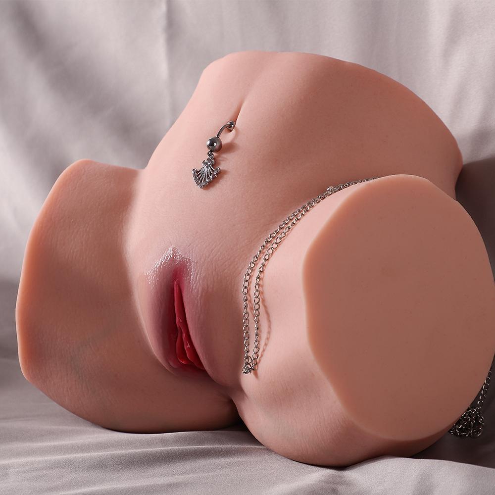 3.5KG Realistyczny Masturbator Biodrowy dla Mężczyzn - Konstrukcja z 2 Otworami (Głęboka pochwa i ciasny odbyt) z realistyczną pochwą i tyłkiem 3D oraz ultrarealistycznym biodrem lalki seksualnej