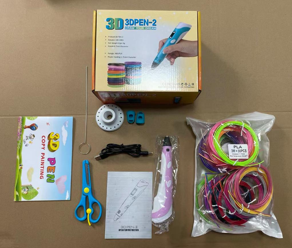 Second Generation 3D Printing Pen for Children - DIY Stereo Graffiti and Drawing Educational Toy