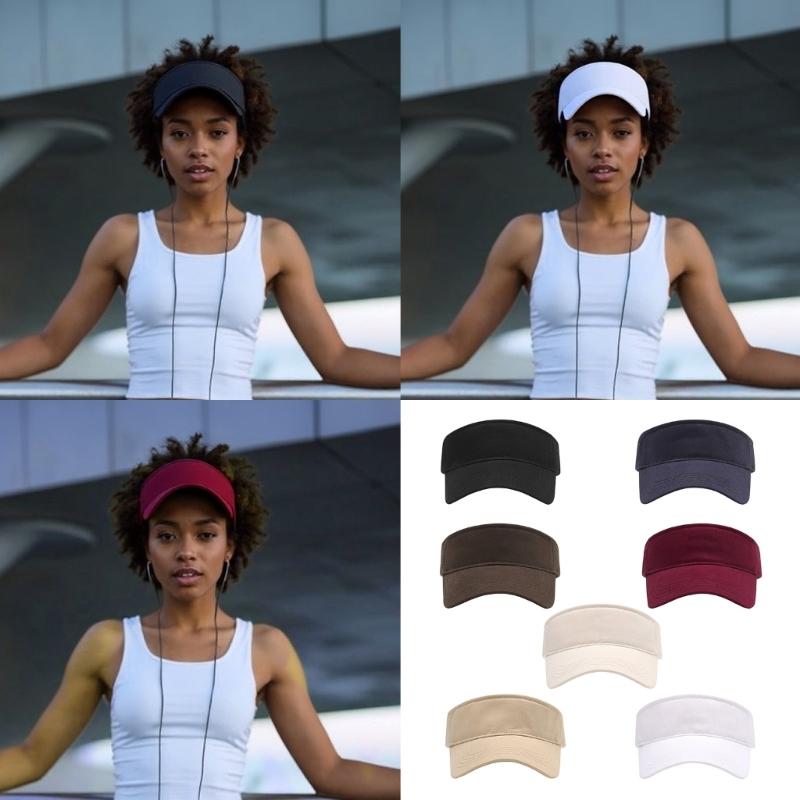 Visiera Solare Leggera Oversize Cappello Morbido in Cotone per Escursionismo Spiaggia Viaggio Disponibile in Più Colori