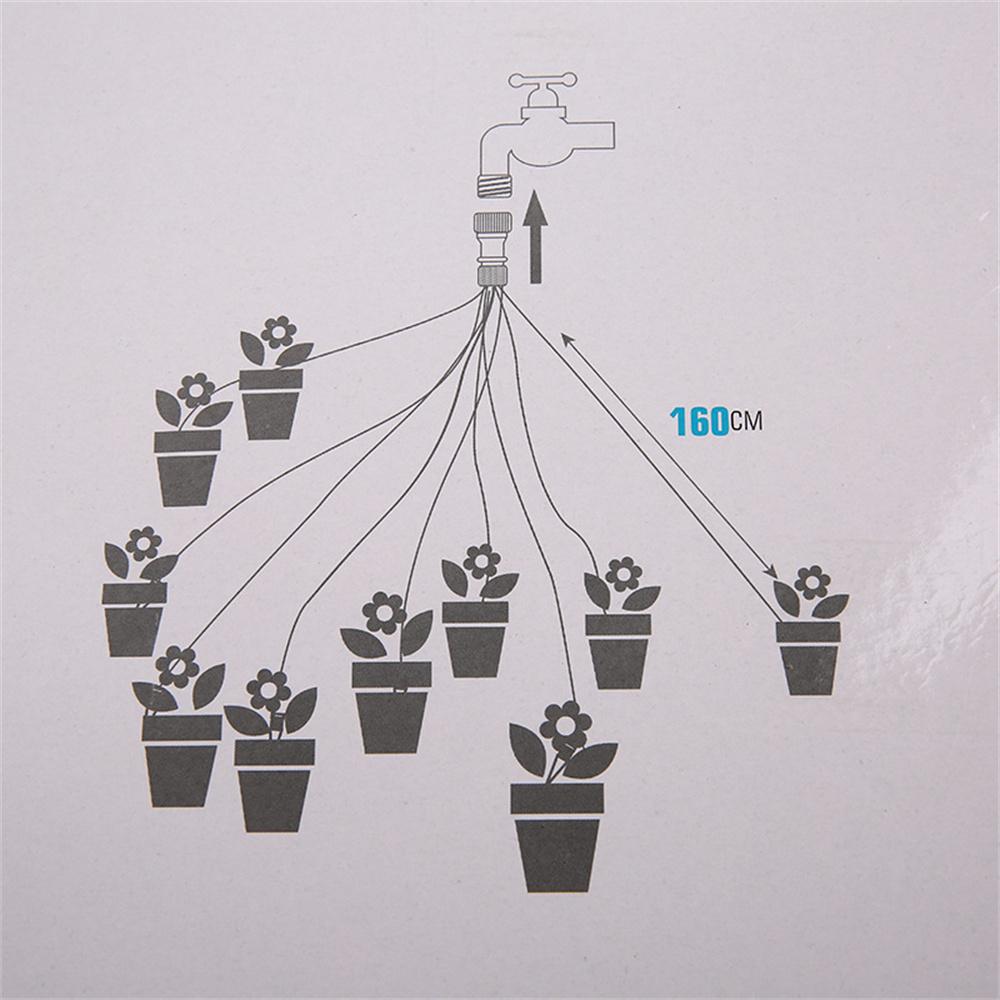 2Pcs Automatic Drip Irrigation Kit Home Garden Flower Plant Self Watering System