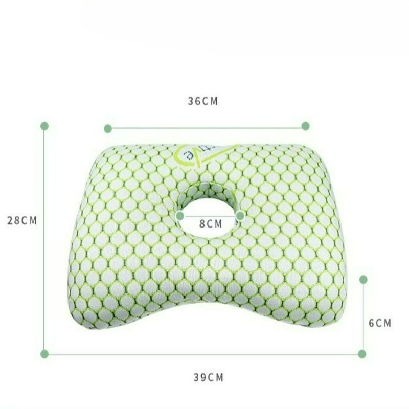 Pernă pentru Piercing Ureche cu Umplutură de Bumbac Pernă Respirabilă Ergonomică cu Orificiu pentru Ureche Pernă Portabilă Confortabilă pentru Cercei