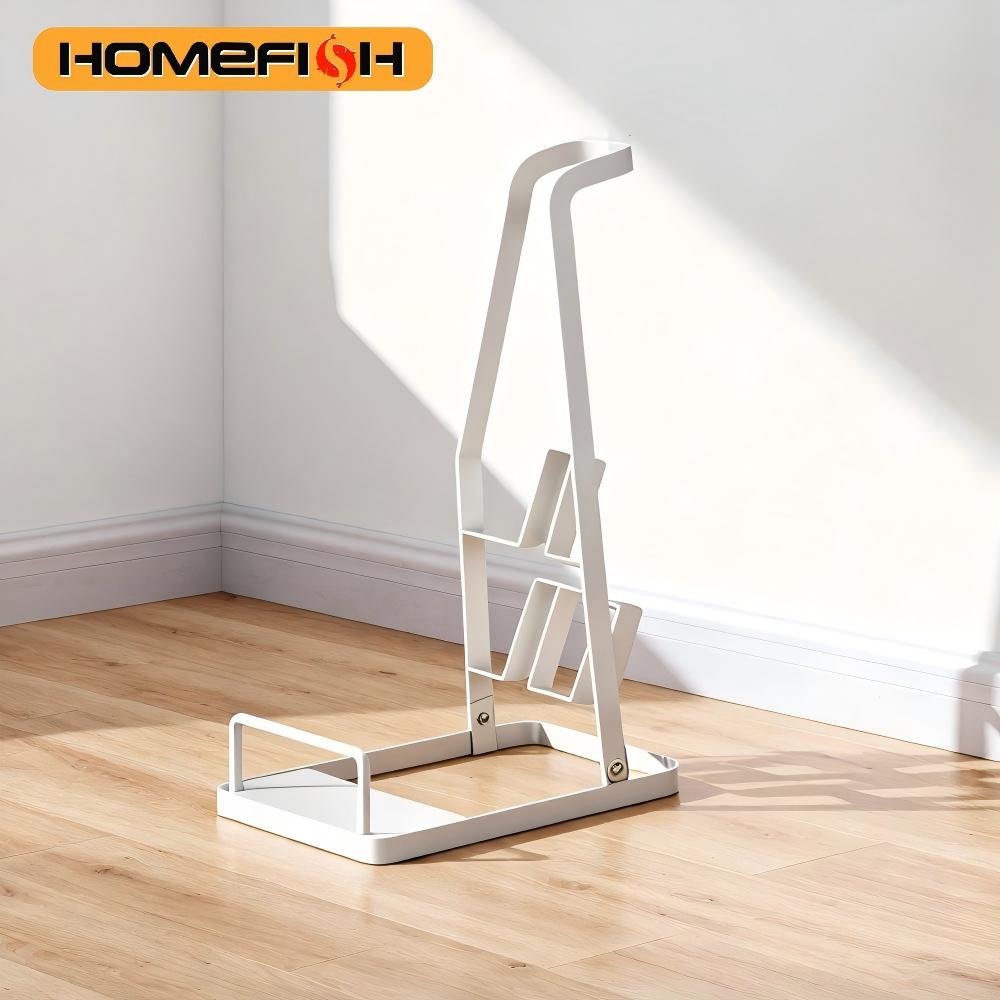 Universal Vacuum Cleaner Rack Dust Collector Metal Storage Shelf Simple Style Vertical Holder for Household