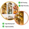 Realistic Three-Color Glass Vase Wall Sticker for Study Living Room Bedroom Dining Room Background Decor