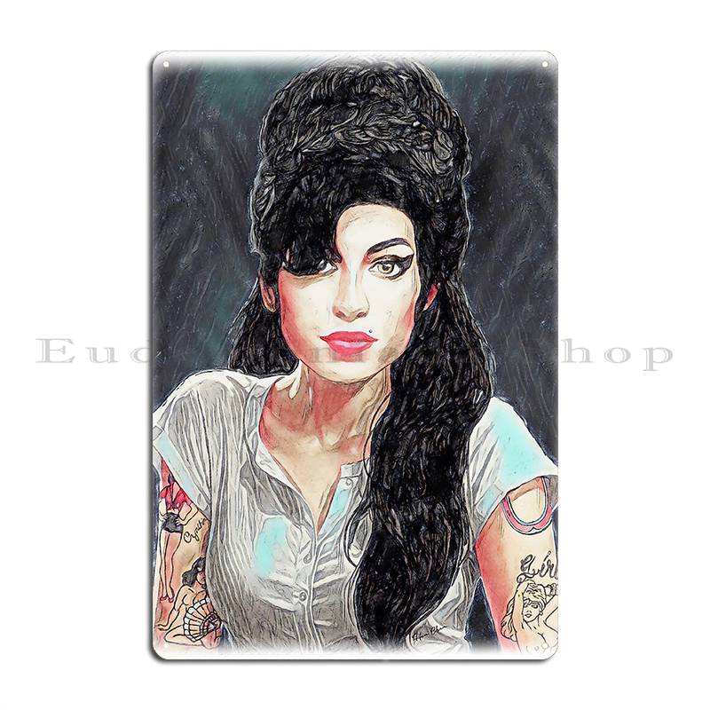 Rehab Amy Winehouse Musik Postkarte Poster Metallschild Kino Küche Wandplakette Kino Retro Blechschild Poster