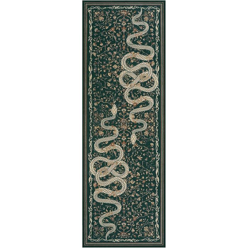 Chodbový koberec Černý dlouhý koberec Chodba Pratelné v pračce Ložnice Kuchyně Podložka na podlahu Elegantní bytové dekorace Koberce