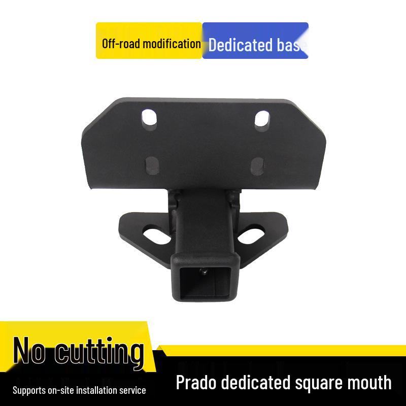 Prado Off-Road Tow Bar with Square Rear Bumper and Anti-Collision Feature