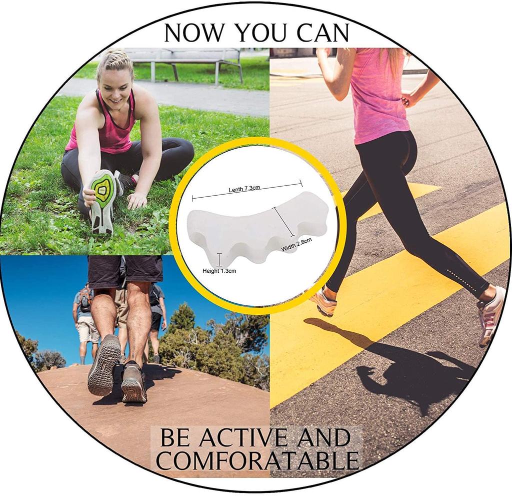 New  Toe Separators to Correct Bunions and Restore Toes to Their Original Shape,Straightener Toe Stretcher Big Toe Correctors