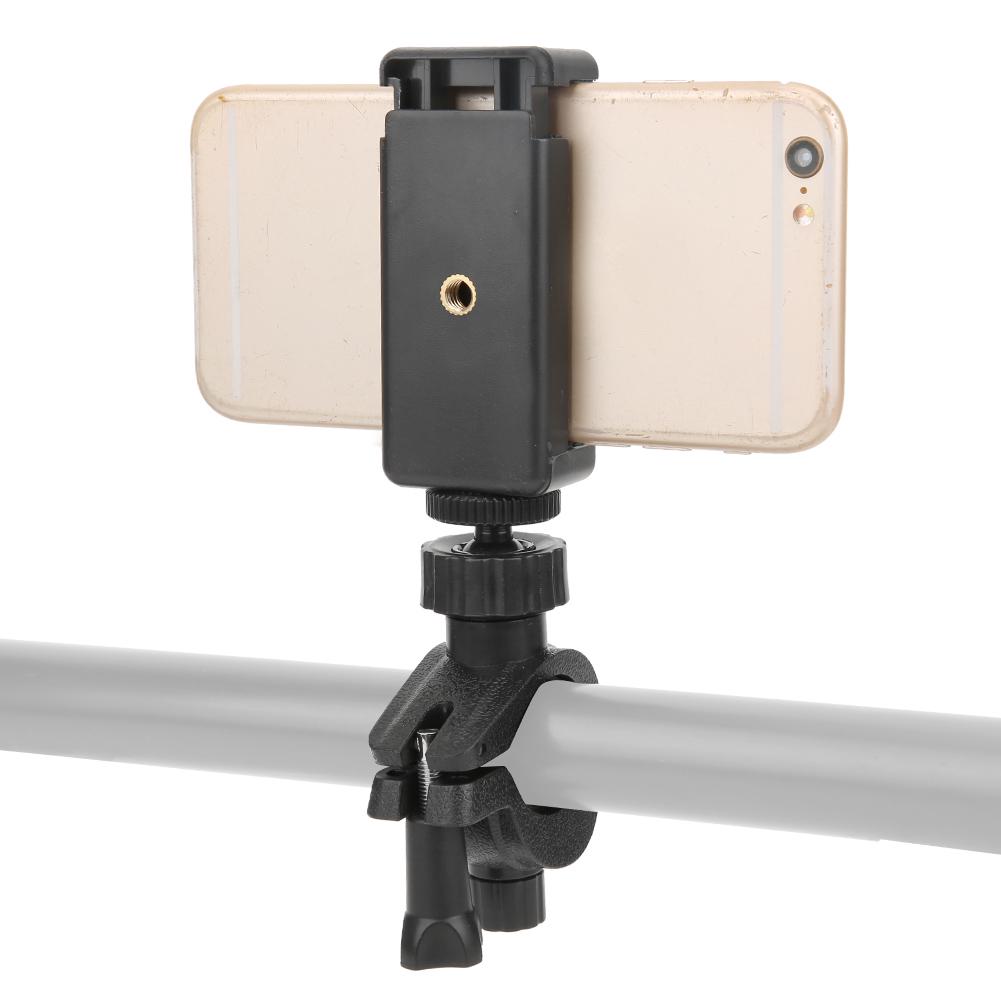 Verstellbare Richtung Flache Handyklemme mit O-Typ Fester Halterung für Handy Videoaufnahmen
