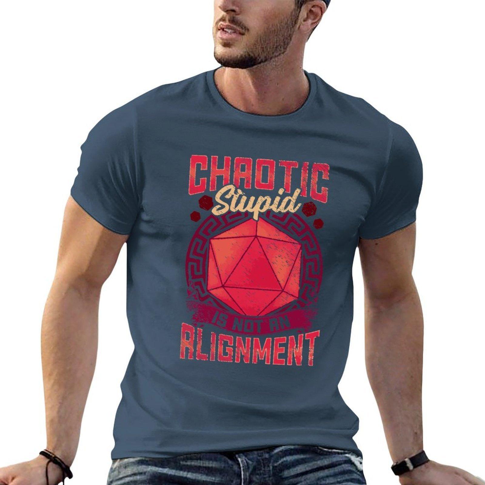 Chaotic Stupid Is Not An Alignment TShirt cotton t shirts high quality t shirts cotton 100 TShirt S