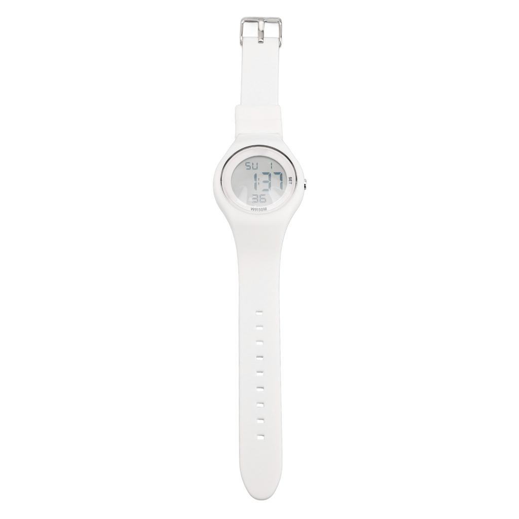 Kids Digital Watch Water Resistant Alarm Stopwatch EL Backlight Pedometer Calendar Soft Band Kids