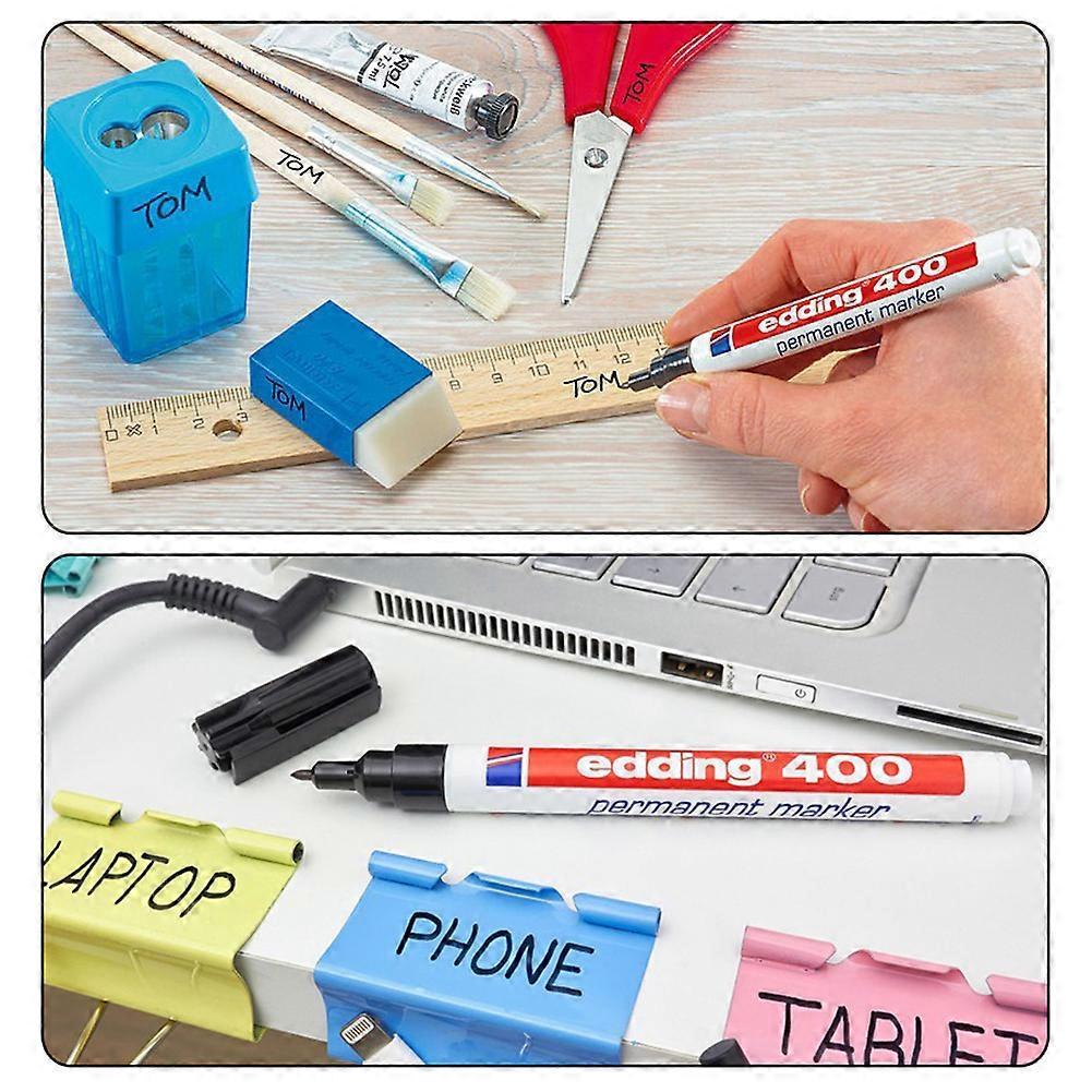 Permanent Marker 1.00mm Fine Bullet Tip Quick-Drying & Smudge-Proof for All Surfaces Plastic Wood Metal Glass