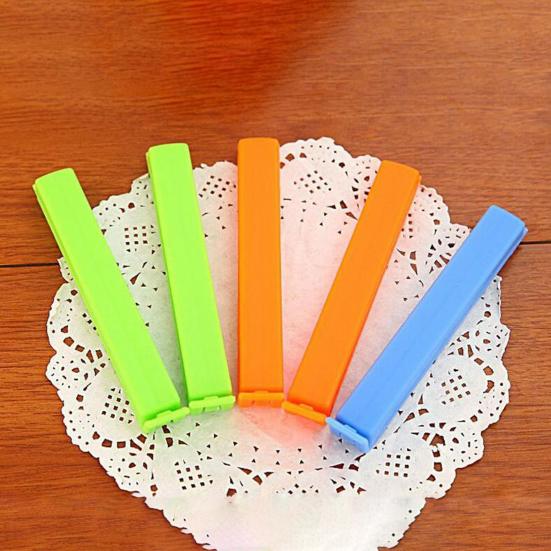 5 szt. Proste klipsy z klamrą, przenośne, śliczne plastikowe klipsy do restauracji