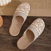 Women Slippers Spring Summer Shoes Anti Slip Light Weight Breathable Lace Couples Home Floor Slides