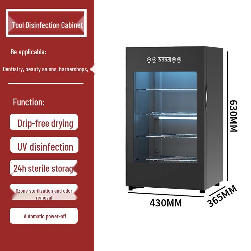 Beauty Salon UV Disinfection Cabinet for Nail and Tattoo Tools with Drying Function