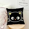 Cute Cartoon Art Chibi Cat C-Chococat Sro Comfort Soft Hogar Pillowcase For Sofa Living Room Bed Home Decor Protective Covers