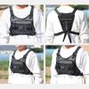 Tactical Chest Bag Unisex Running Vest Bag with Adjustable Straps Lightweight Front Vest Bag Large Capacity Outdoor Climbing Bag