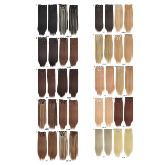 Wig Clip Heat-Resistant Smooth Surface Ultra Wig for Temperature Fiber Long High Clips Straight Female