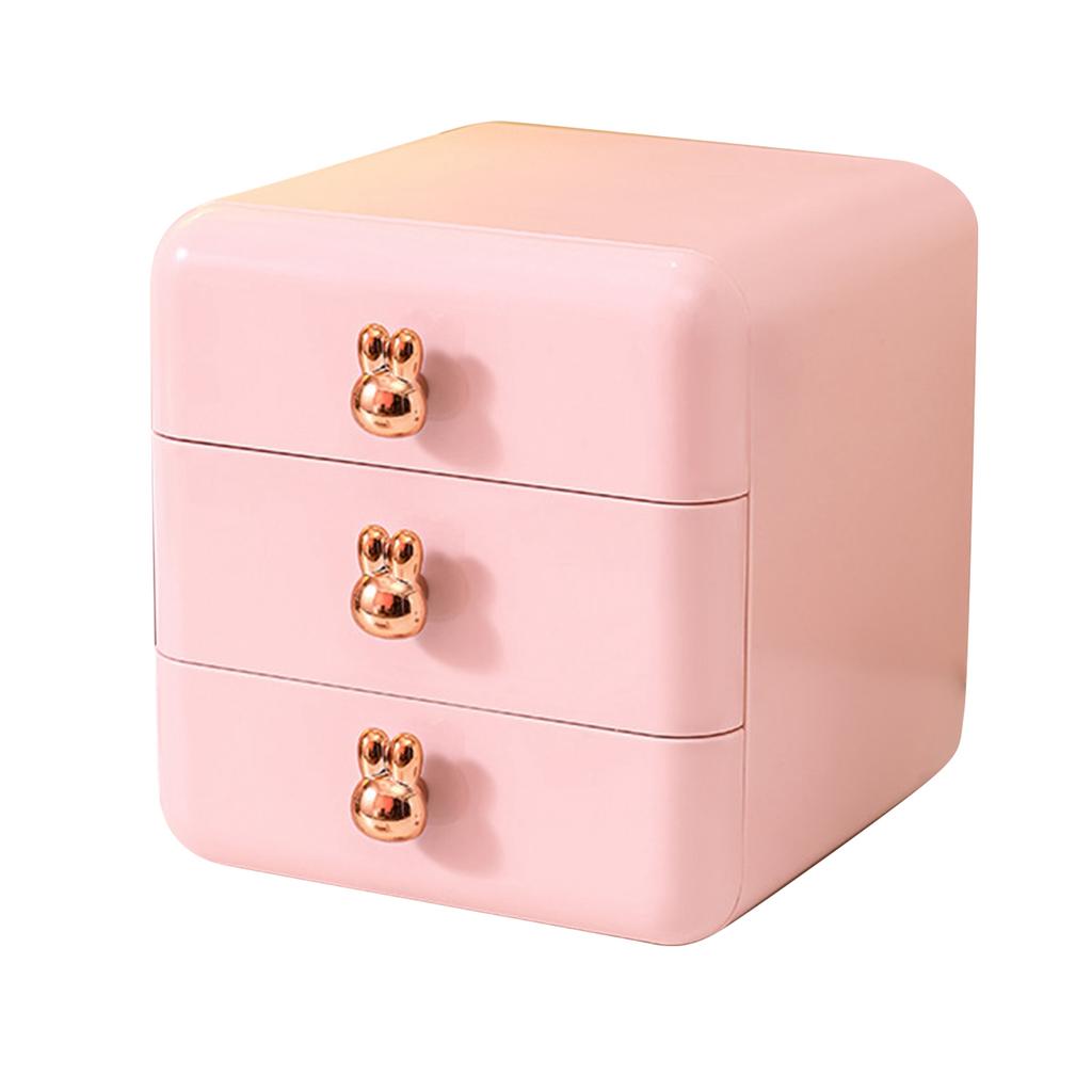 Desktop Drawer Jewelry Hair Accessories Sundries Storage Box Tabletop Organizer for Bedroom Dormitory Office