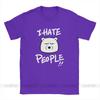 I Hate People Men T Shirts Bear I Eat People Solitary Autism Casual Cotton Short