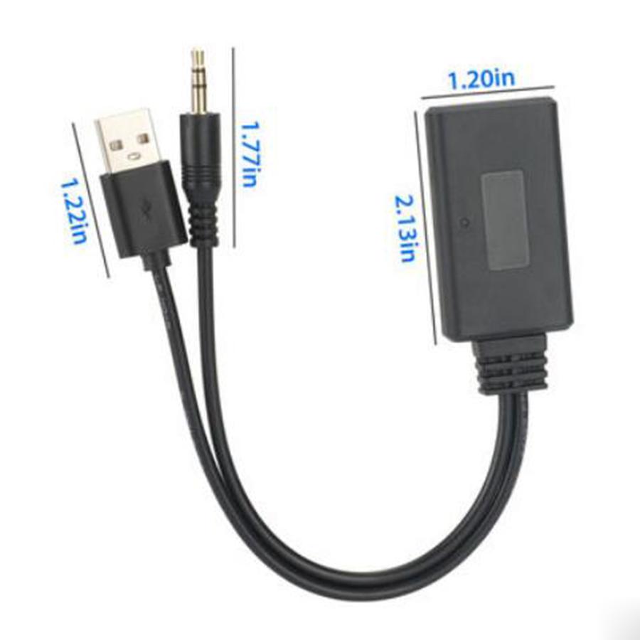 Car AUX Speaker Bluetooth 5.0 Audio Receiver Adapter USB+3.5mm Jack Stereo Audio