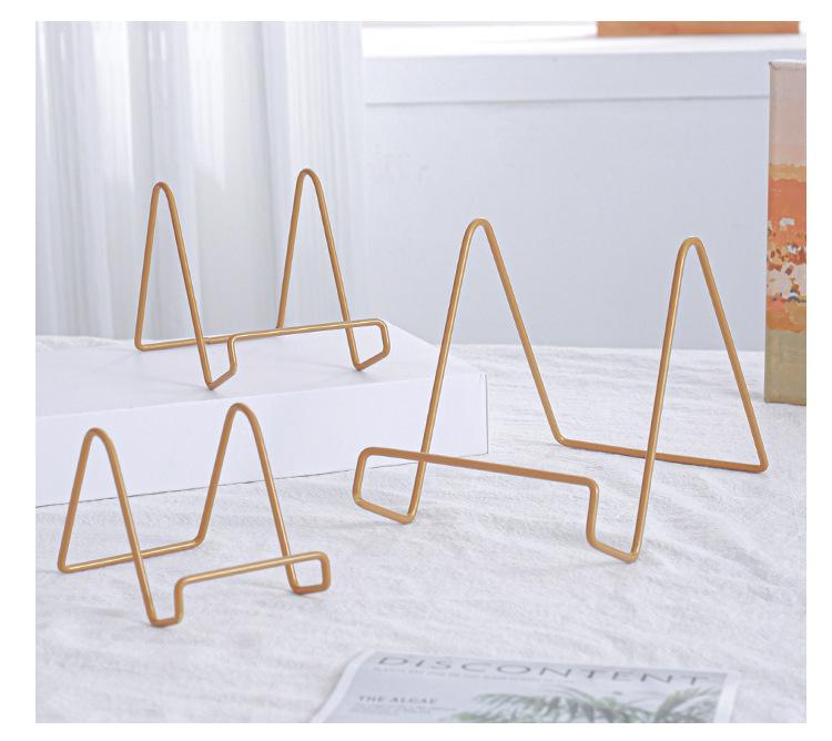 Wrought Iron Photo and Tablet Display Stand - Decorative Metal Frame Holder