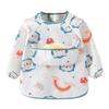 Long Sleeve Apron Waterproof  Baby Smock Bib Soft Sleeved Adjustable Weaning Smock Full Sleeve Toddler Eating Shirt Bibs