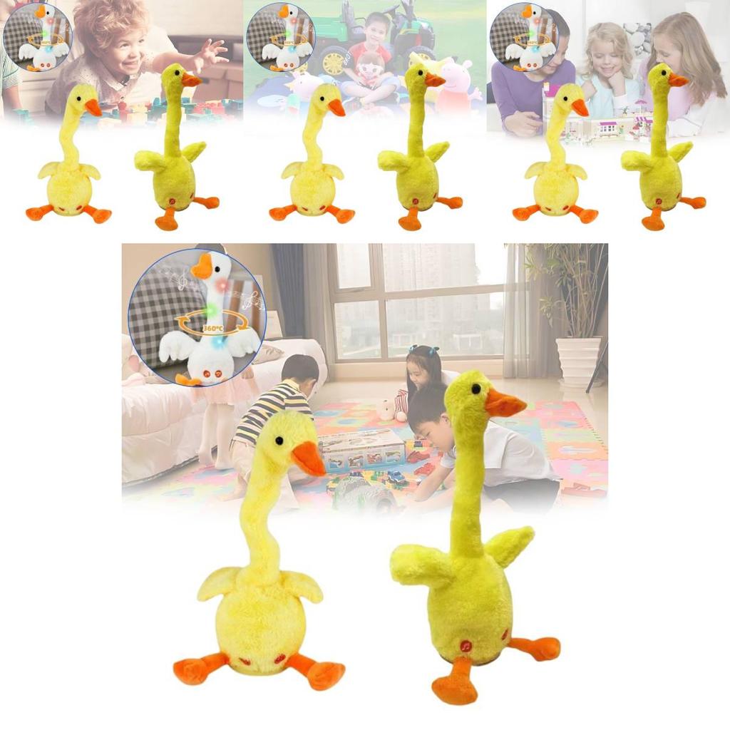 Adorable Talking Duck Plush Toy Funny Talking Neck Duck Gift For Christmas Celebration