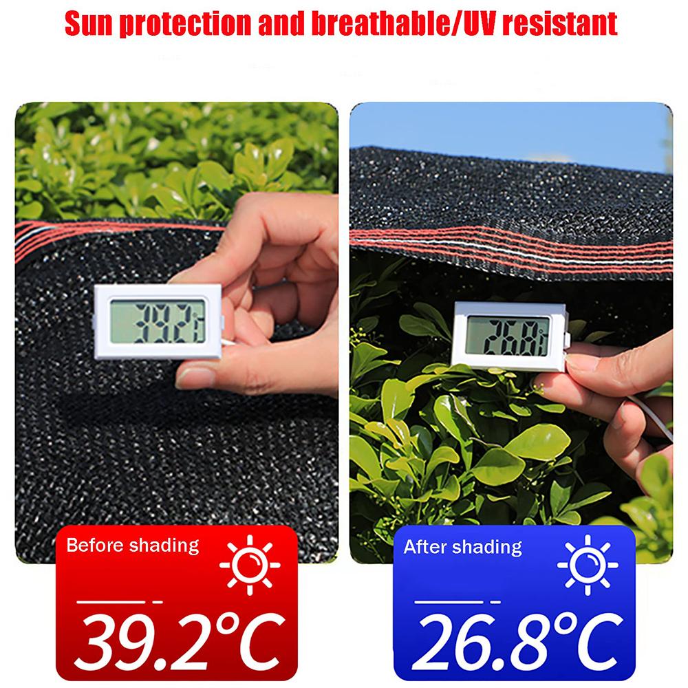 Garten Sonnenschutznetz 70% Sonnenschutz Netz Korrosionsbeständig Schutz/atmungsaktiv HDPE Sonnensegel Mit Ösen