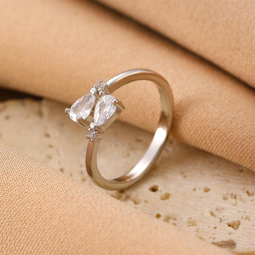 High-End Cross-Border Fashion Bow Ring for Women - European & American Style Open Index Finger Accessory