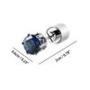 Colorful LED Luminous Studs Square Zircon Earrings Men Women Bar Rave Wedding Party Ear Stud Jewelry Glowing Earring