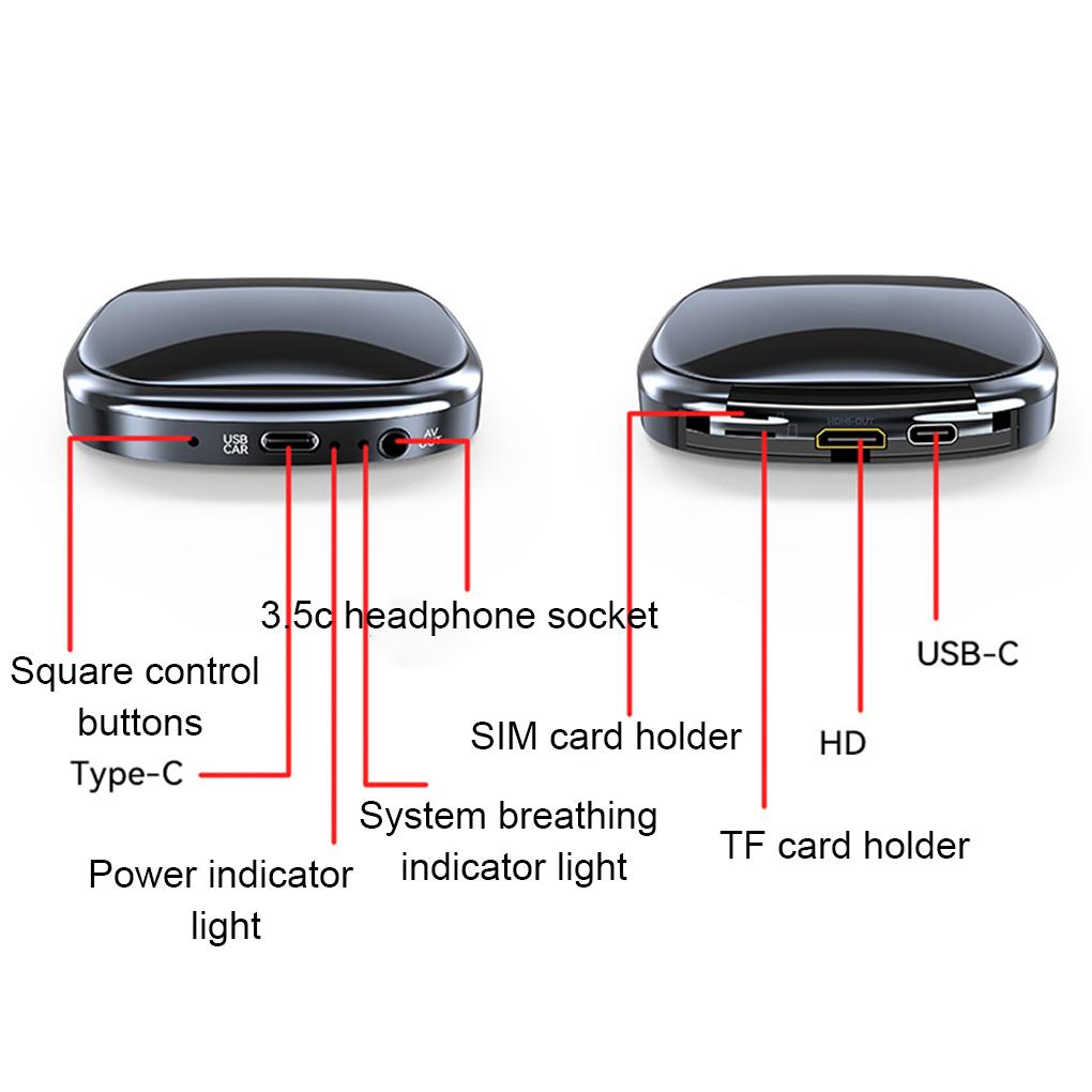 Wireless Car-Play Android Auto Adapter Box Built-in GP-S Adapter Wired To Wireless Convenient
